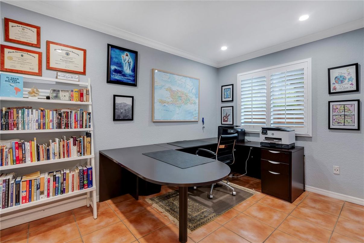 Home Office, Interior, Recessed Lighting