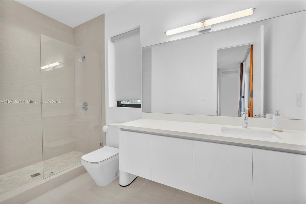 Bathroom, Dual Sink Vanities, Glass Shower, Interior