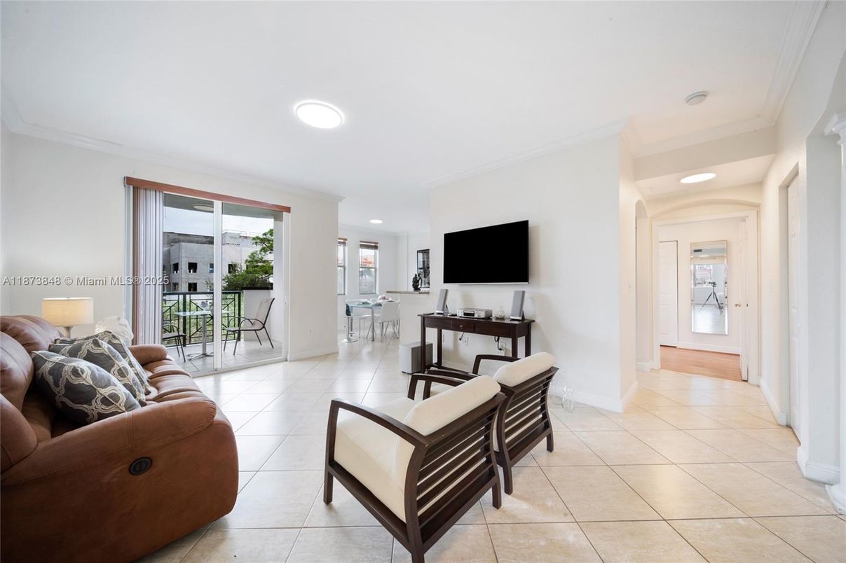 Interior, Living room, Recessed Lighting