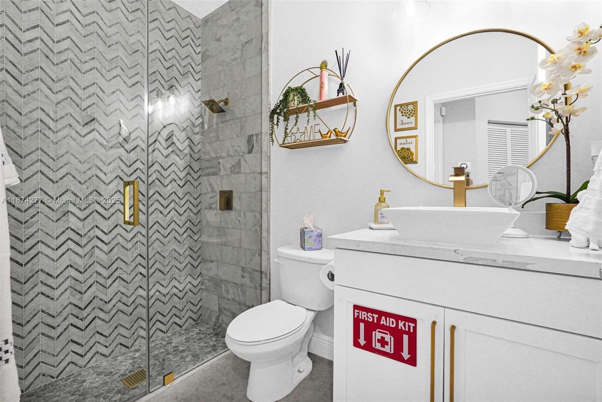 Bathroom, Glass Shower, Interior