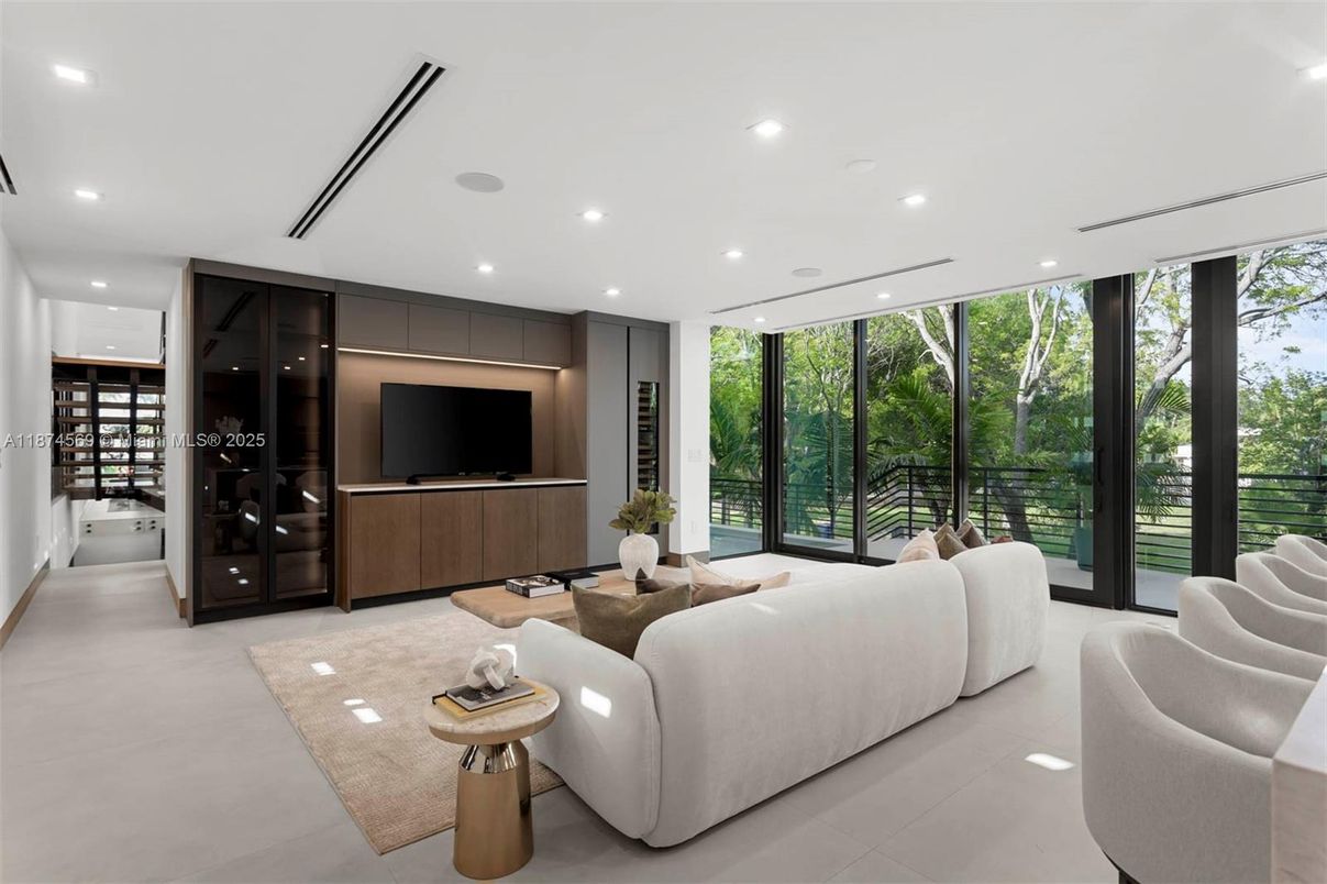 Interior, Living room, Recessed Lighting