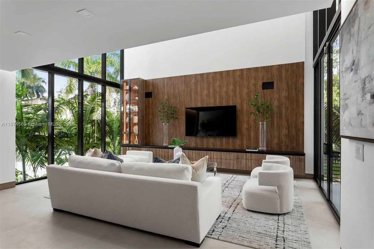 Interior, Living room, Wooden Walls