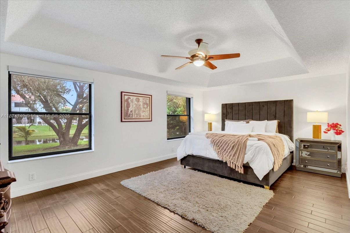 Bedroom, Interior, Wood Texture Flooring