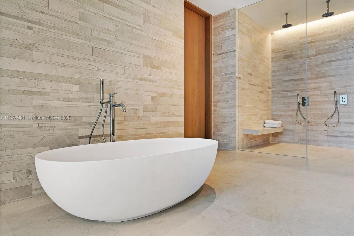 Bathroom, Free Standing Baths, Interior, Wooden Walls