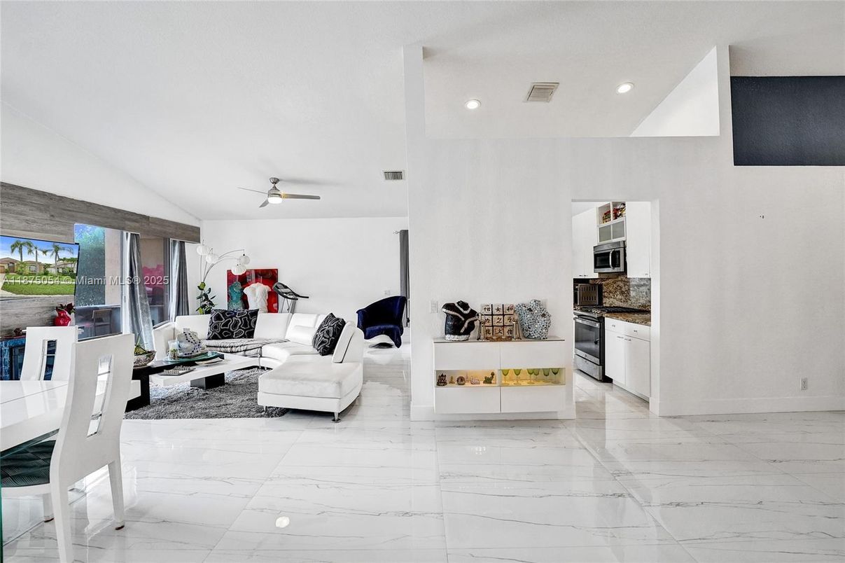 Interior, Living room, Marble, Recessed Lighting