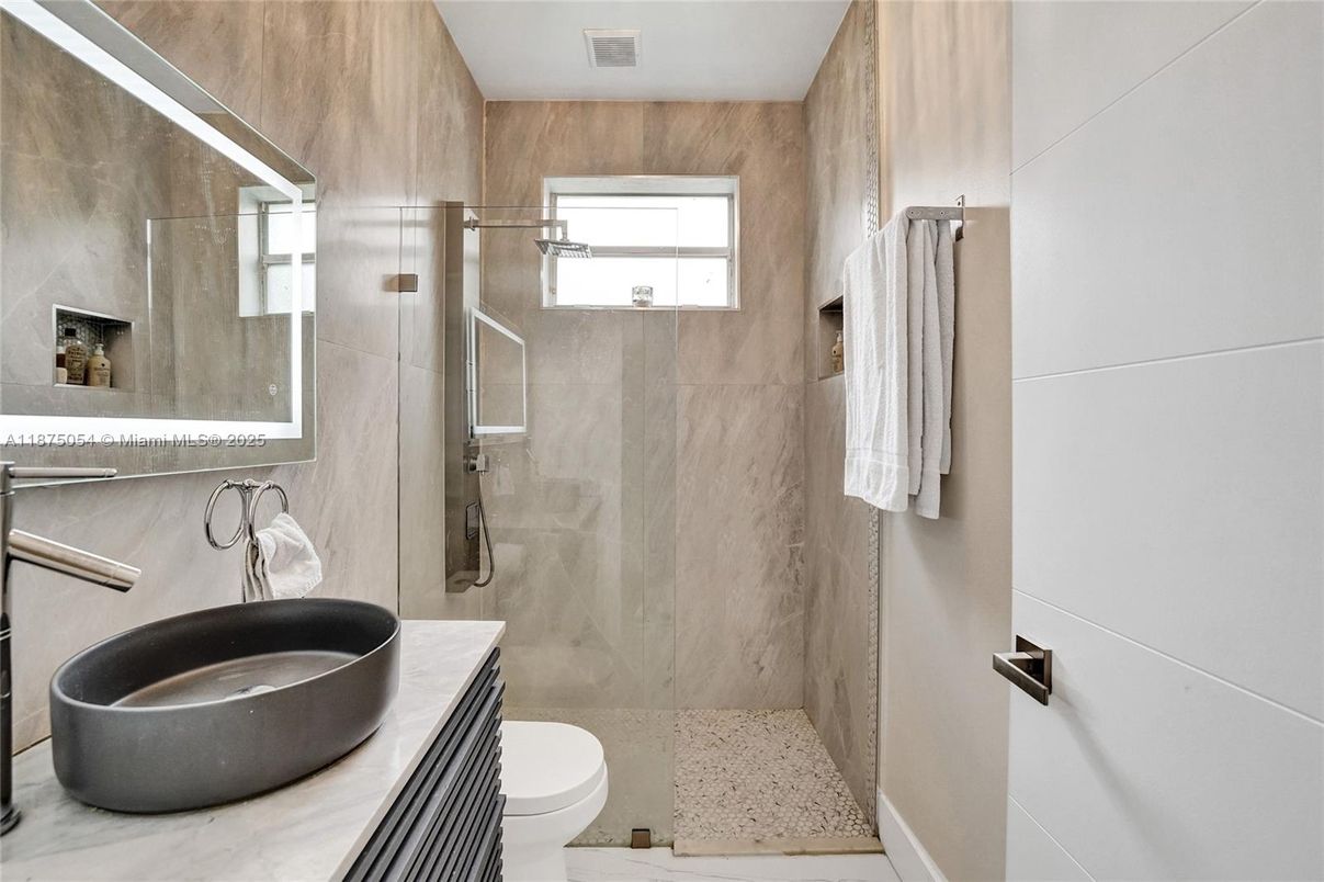 Bathroom, Glass Shower, Interior