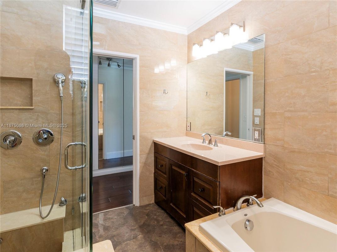 Bathroom, Dual Sink Vanities, Glass Shower, Interior