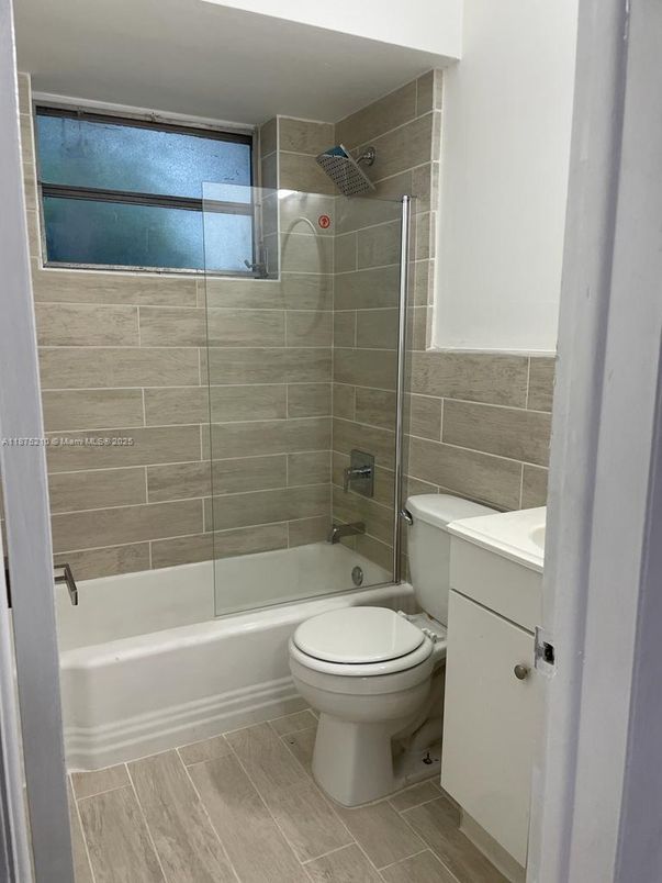 Bathroom, Glass Shower, Interior, Wood Texture Flooring