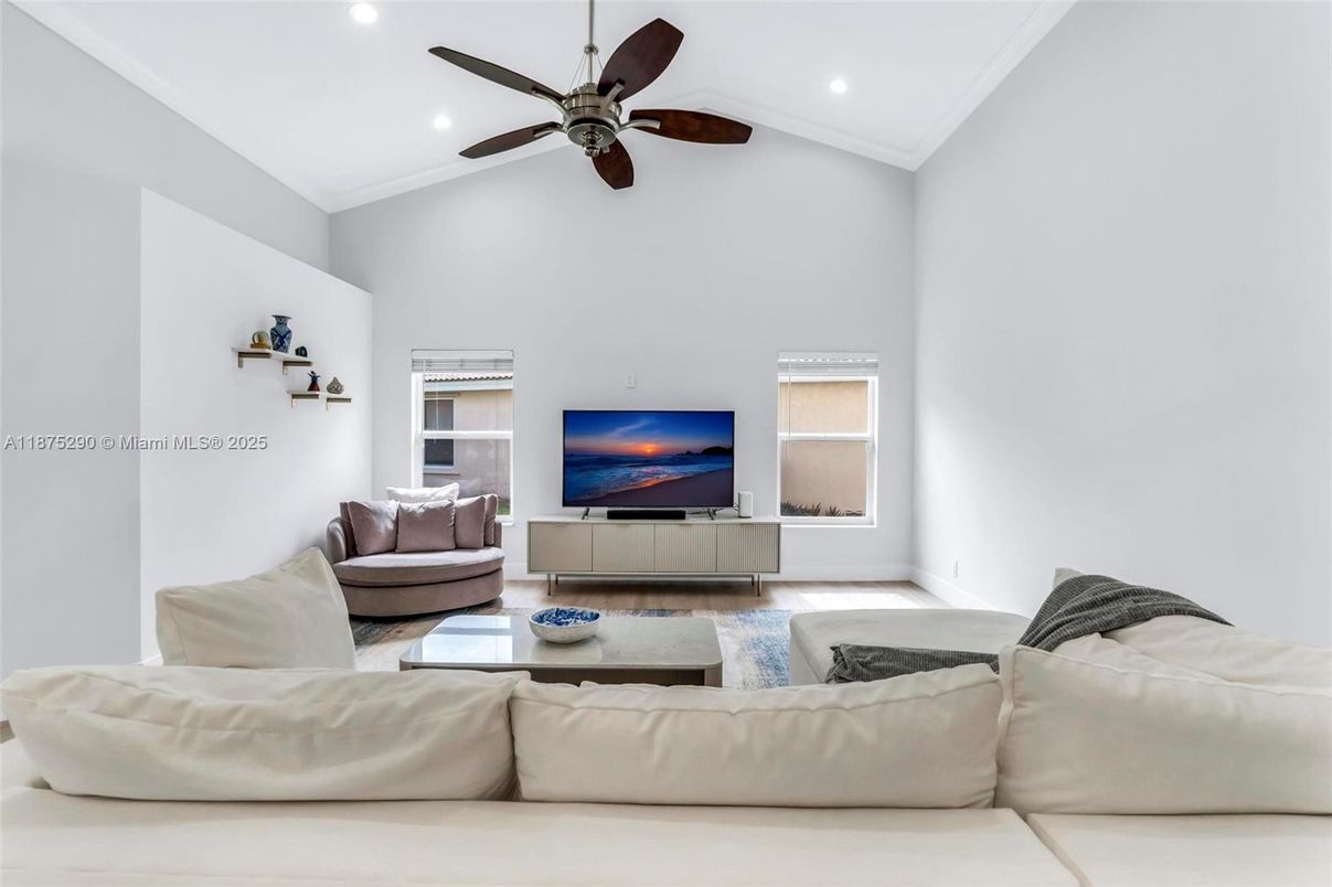 Interior, Living room, Recessed Lighting