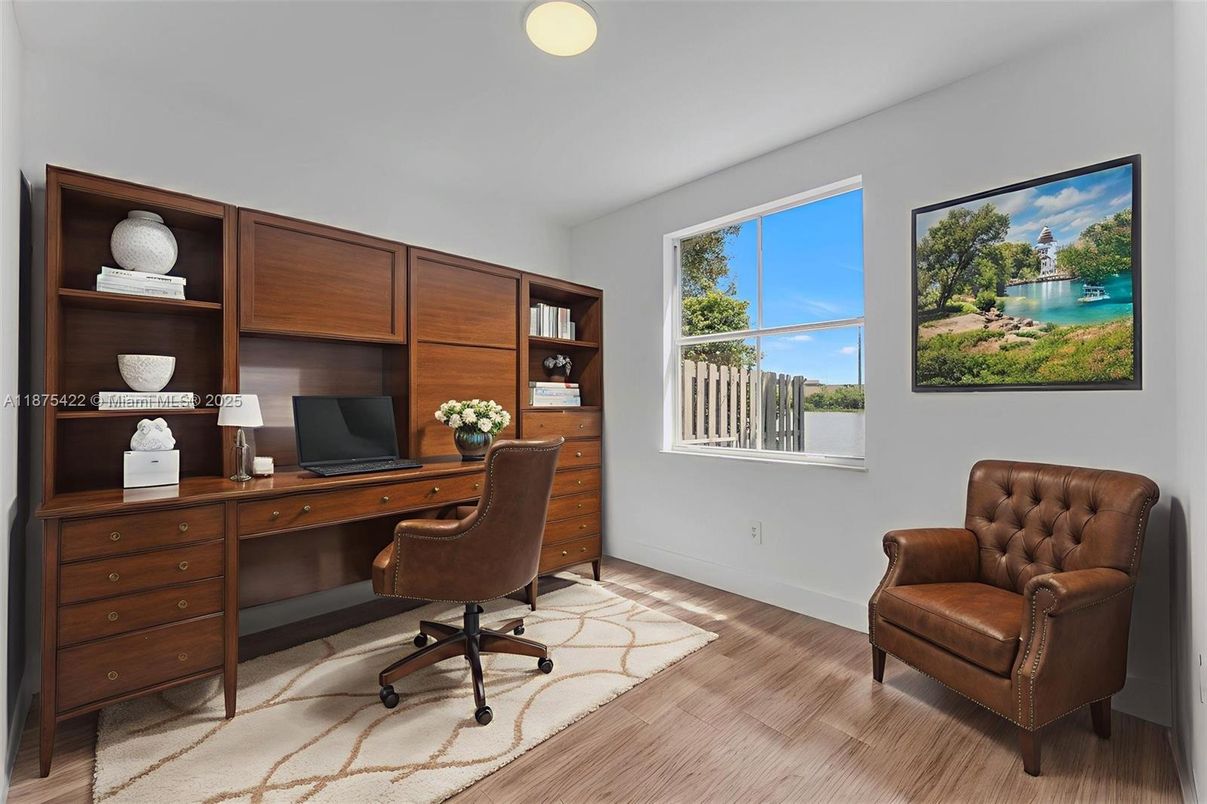 Home Office, Interior, Wood Texture Flooring