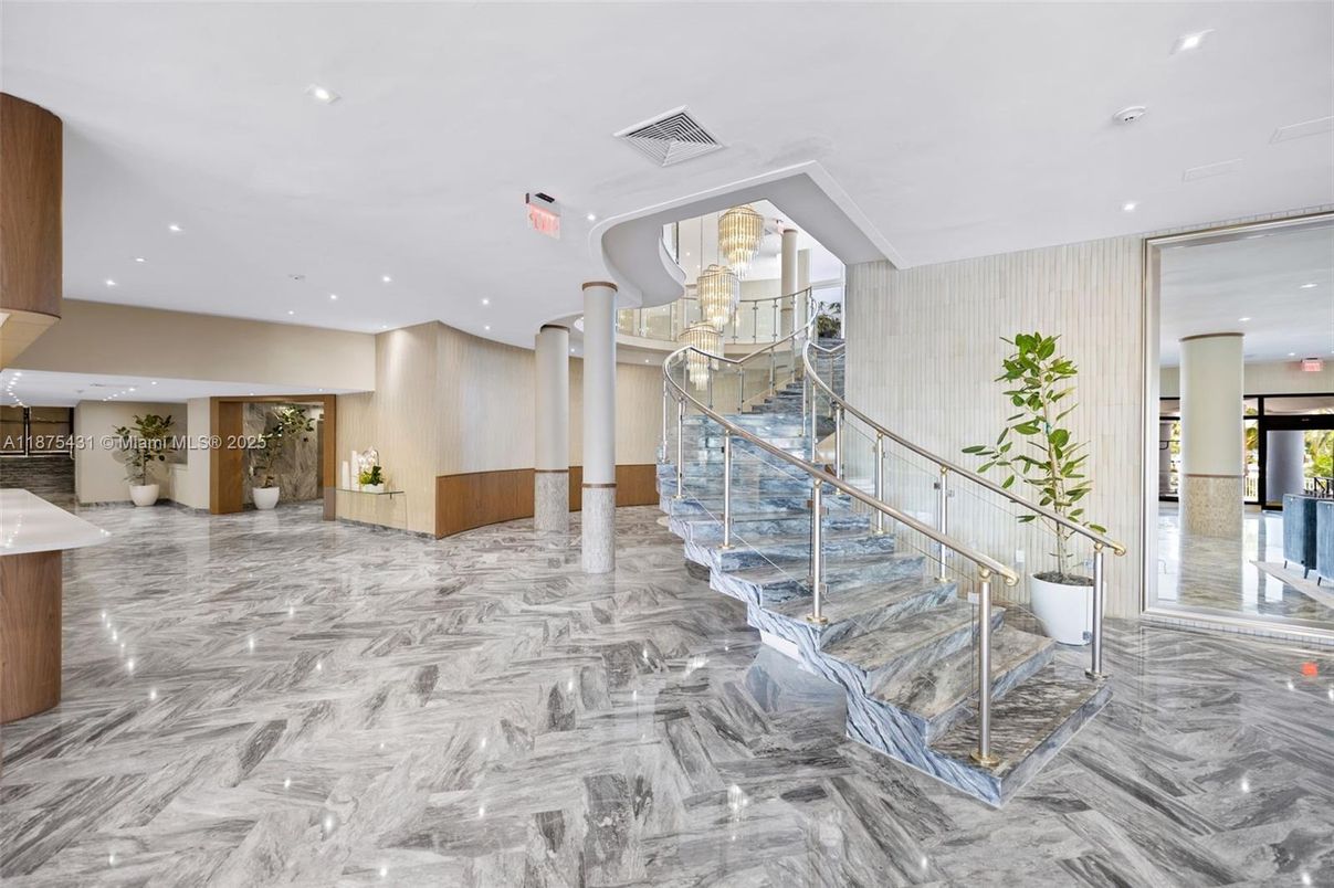 Interior, Marble, Recessed Lighting