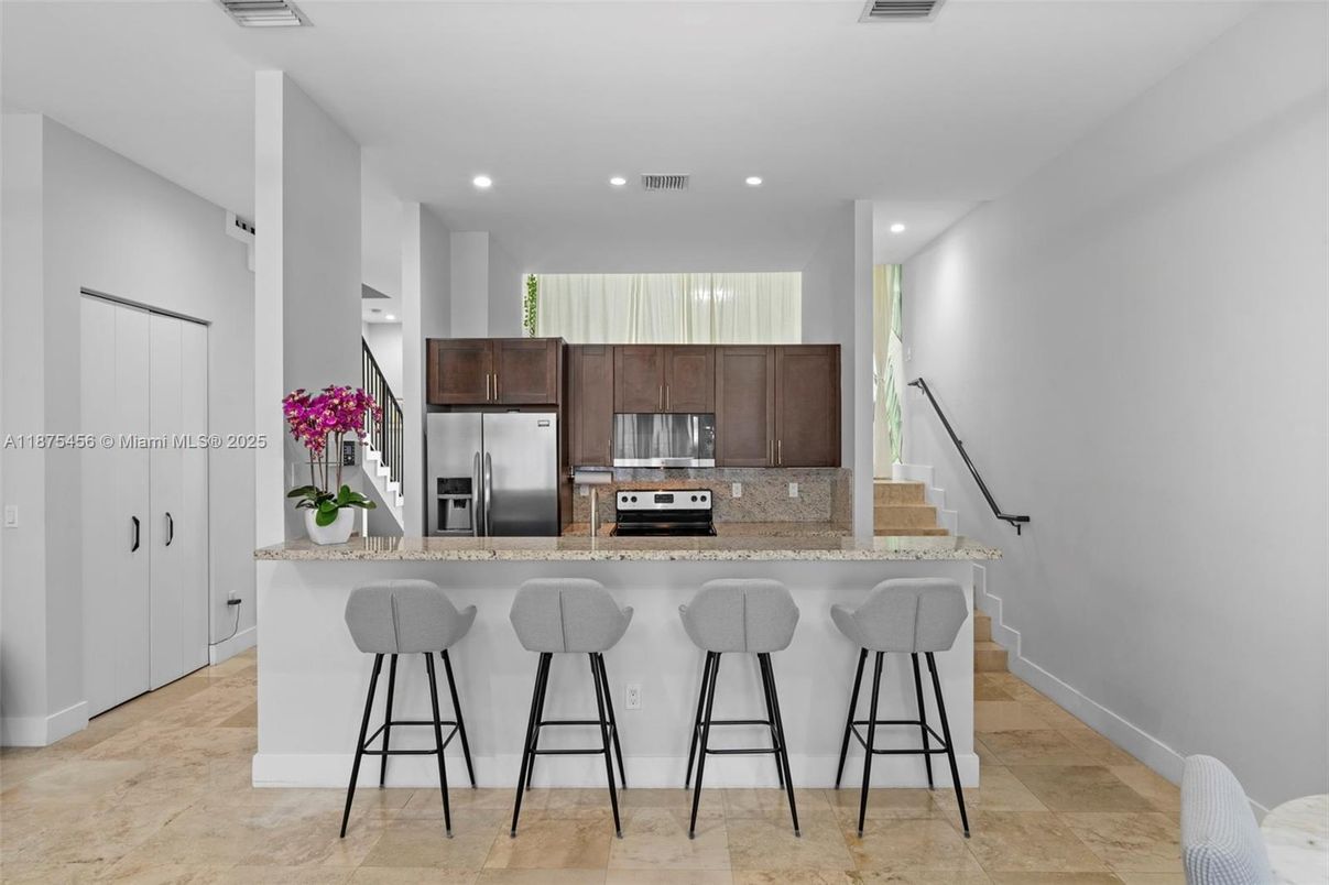 Interior, Kitchen, Recessed Lighting, Stainless Steel Appliances