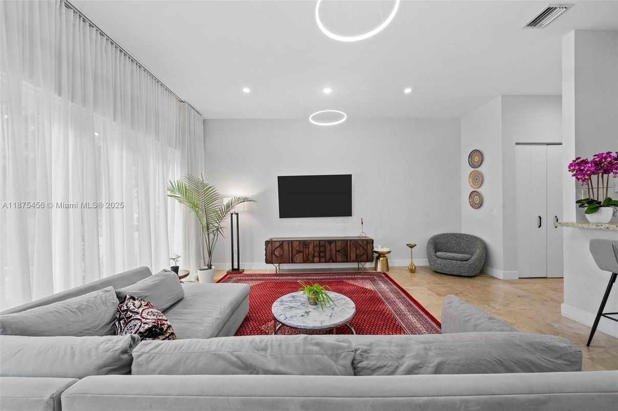 Interior, Living room, Recessed Lighting