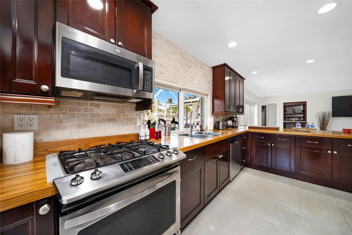 Interior, Kitchen, Recessed Lighting, Stainless Steel Appliances