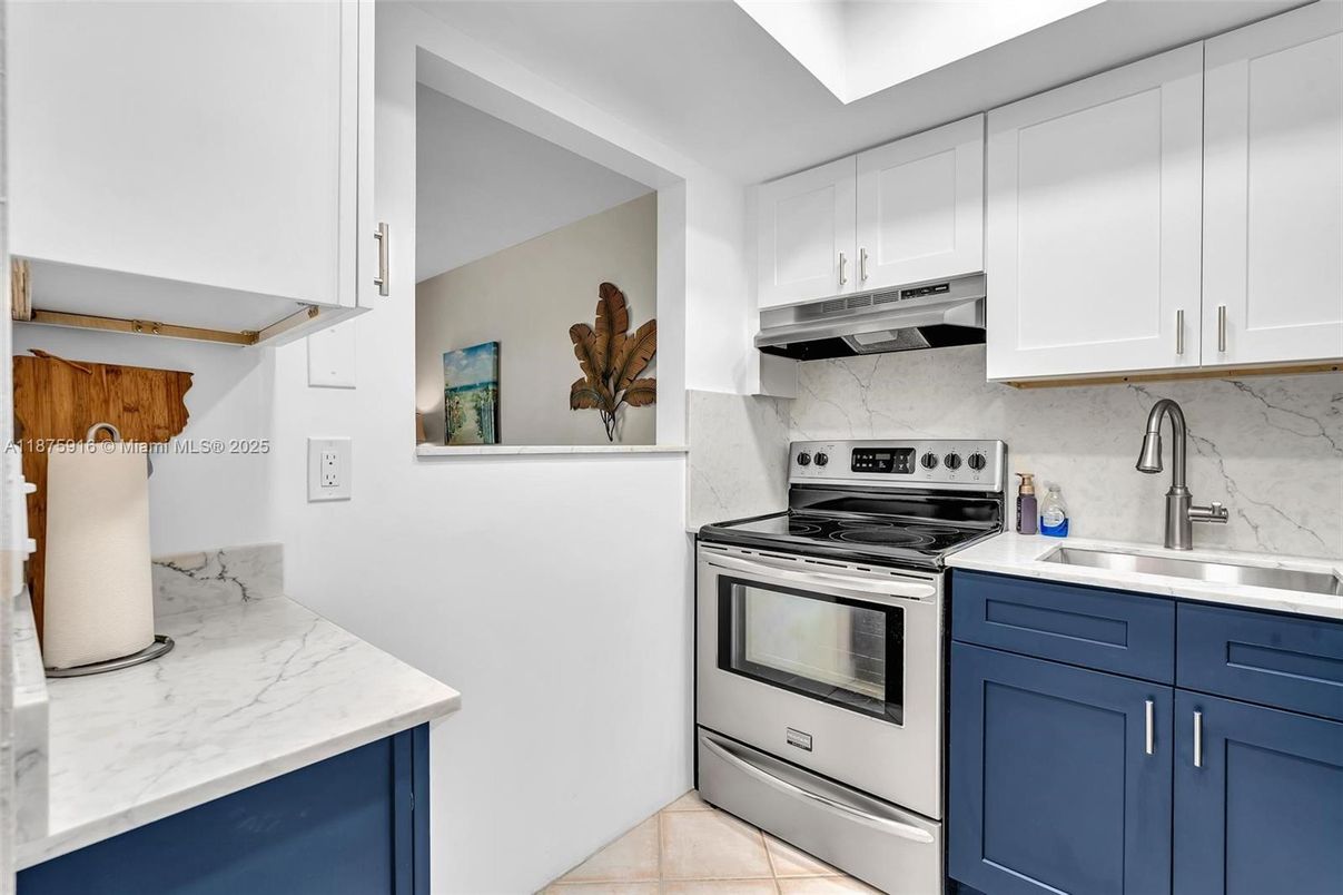 Interior, Kitchen, Marble Walls, Stainless Steel Appliances