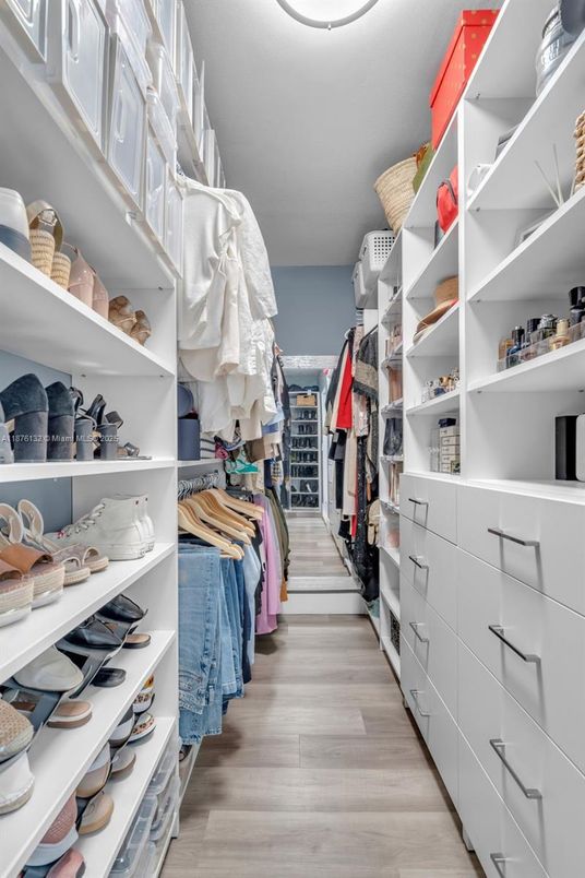 Interior, Walk-in Closets, Wood Texture Flooring