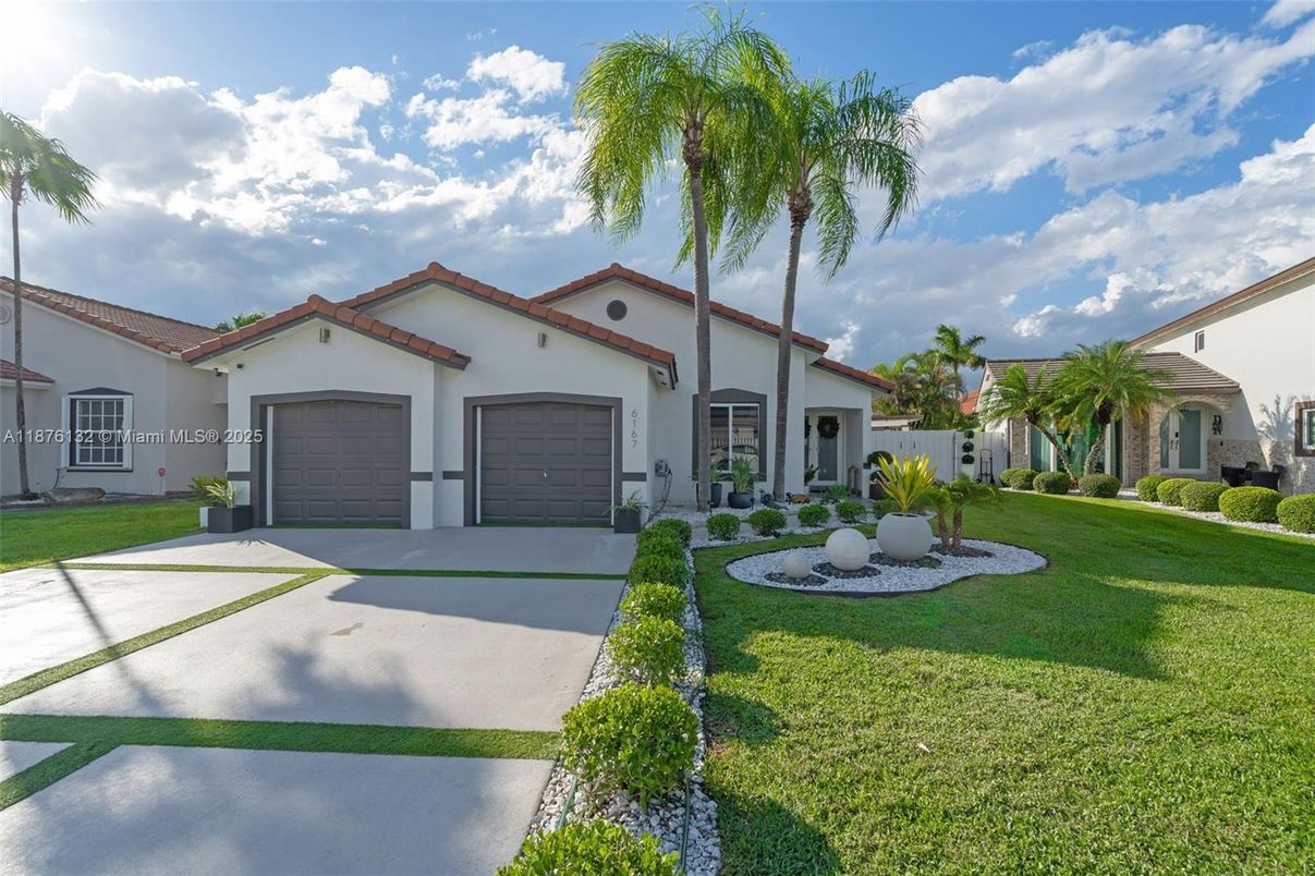 Attached, Backyard, Exterior, Facade, Spanish Mediterranean