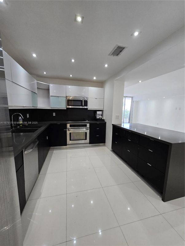 Interior, Kitchen, Recessed Lighting, Stainless Steel Appliances