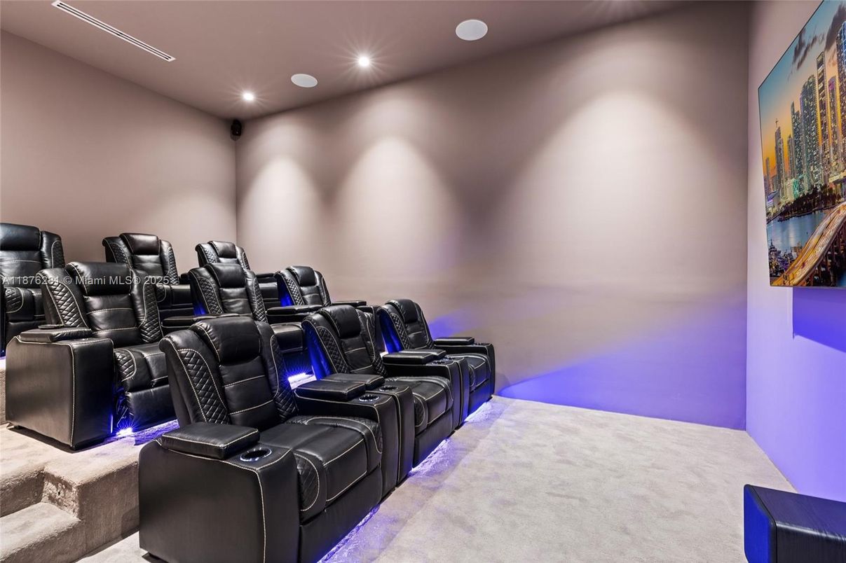 Home Theatre Room, Interior, Recessed Lighting, Theatre Room