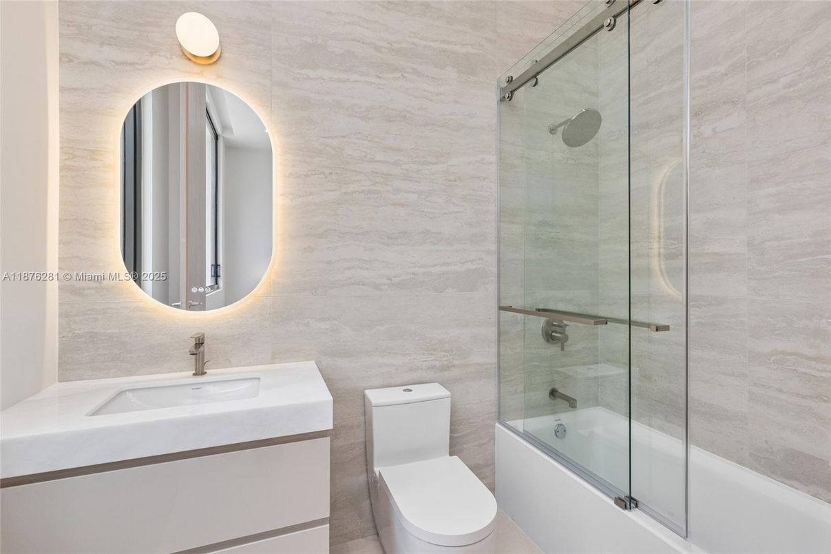Bathroom, Glass Shower, Interior