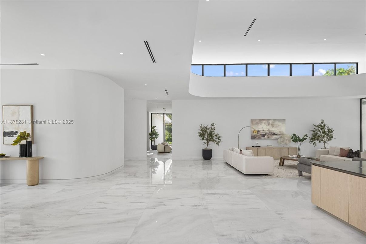 Interior, Living room, Marble, Recessed Lighting
