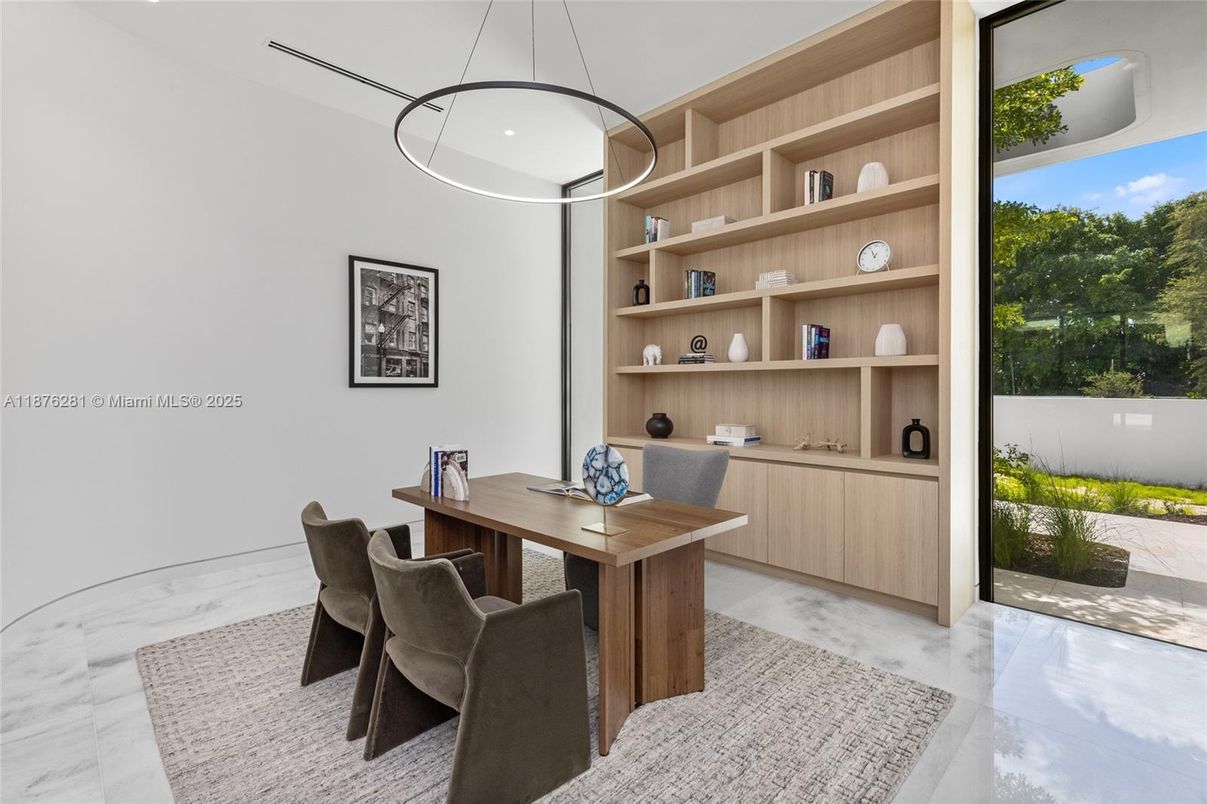 Home Office, Interior, Recessed Lighting