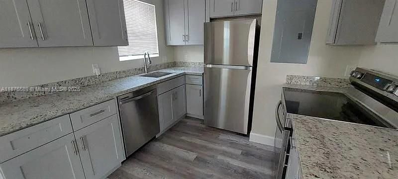 Interior, Kitchen, Wood Texture Flooring