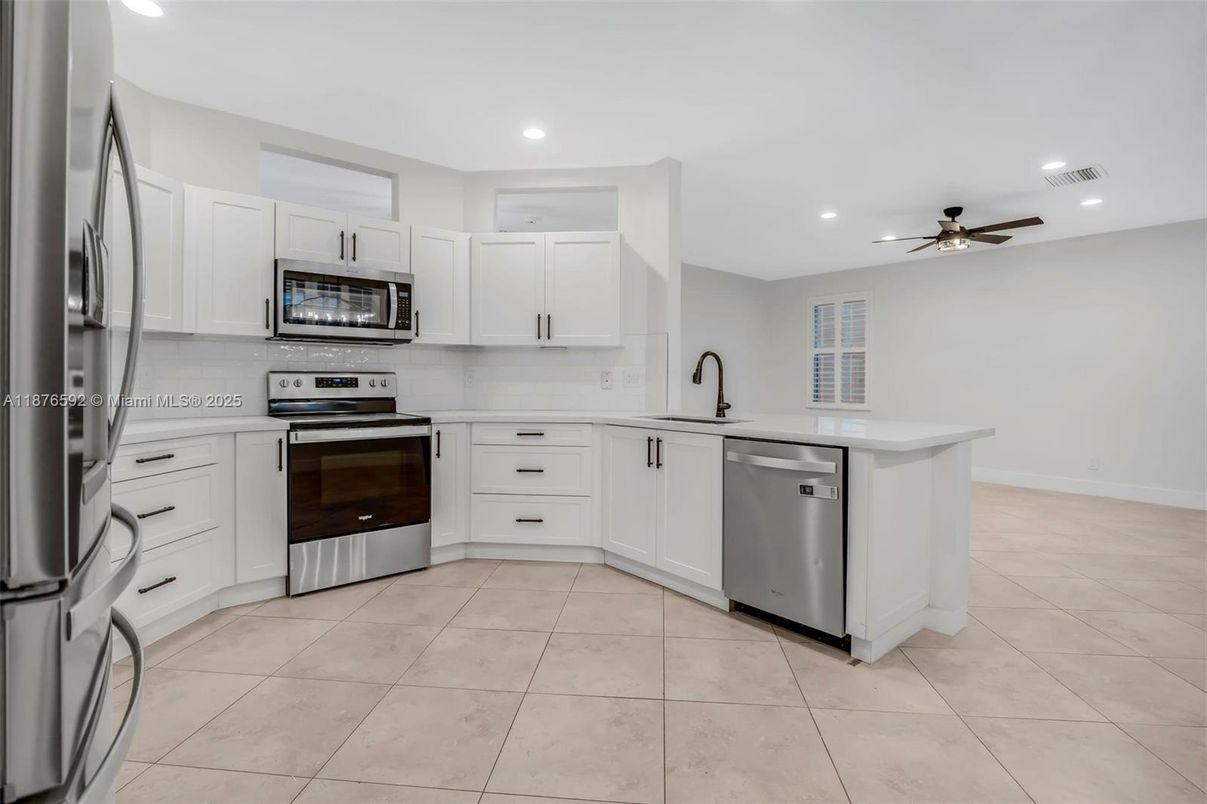 Interior, Kitchen, Recessed Lighting, Stainless Steel Appliances