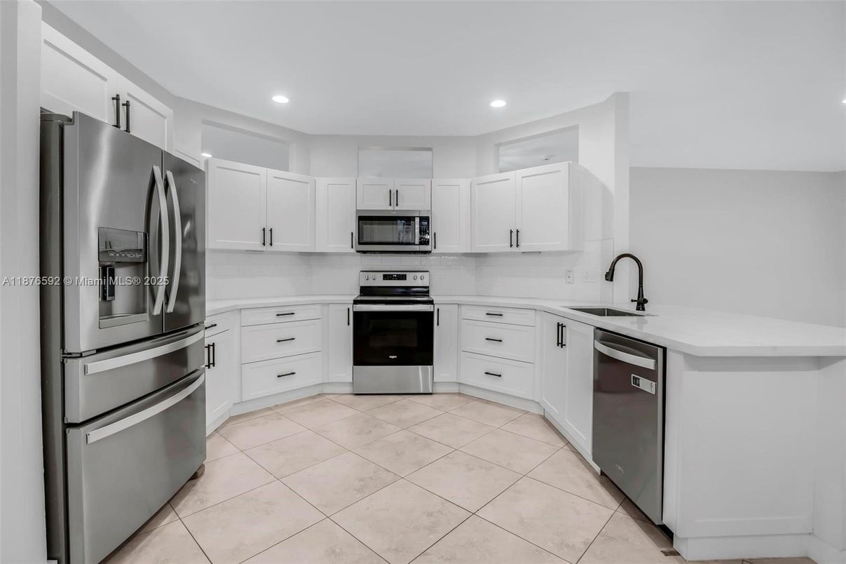 Interior, Kitchen, Recessed Lighting, Stainless Steel Appliances