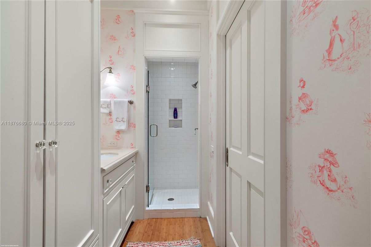 Bathroom, Interior, Wood Texture Flooring