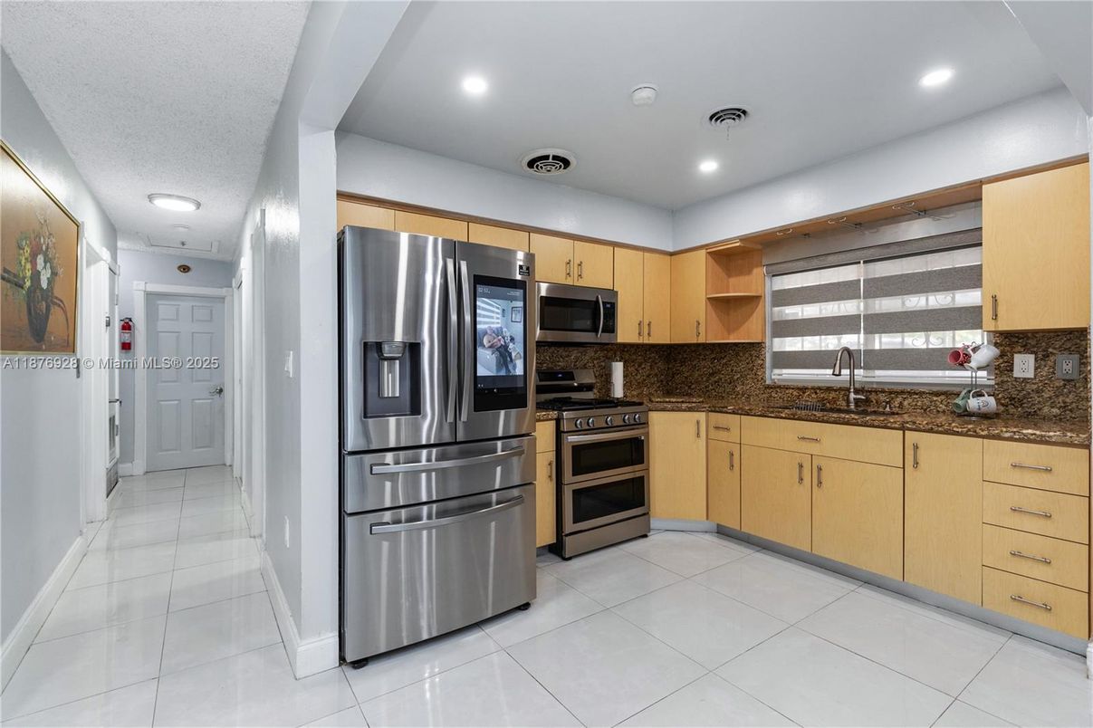 Interior, Kitchen, Recessed Lighting, Stainless Steel Appliances