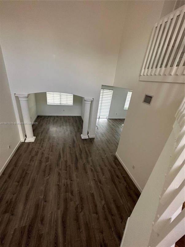 Empty room, Interior, Wood Texture Flooring