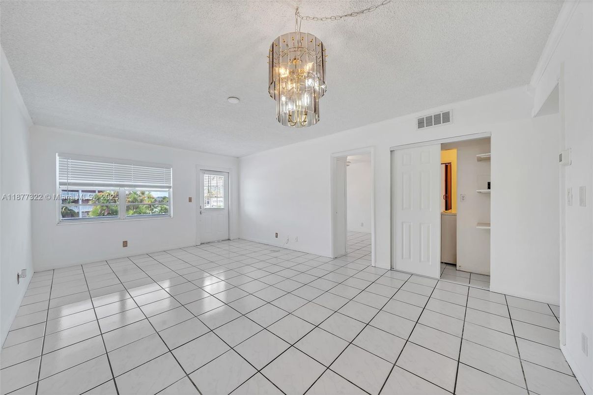 Chandelier, Empty room, Interior