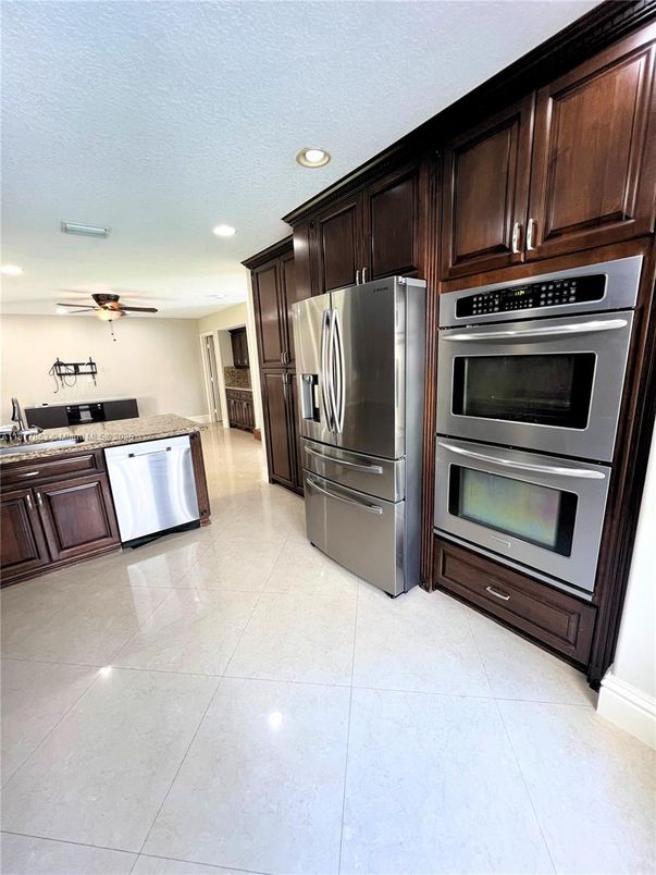 Interior, Kitchen, Recessed Lighting, Stainless Steel Appliances