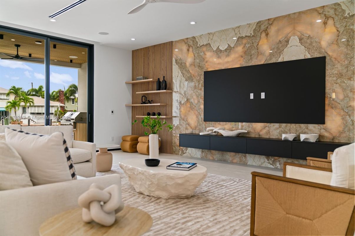 Interior, Living room, Recessed Lighting