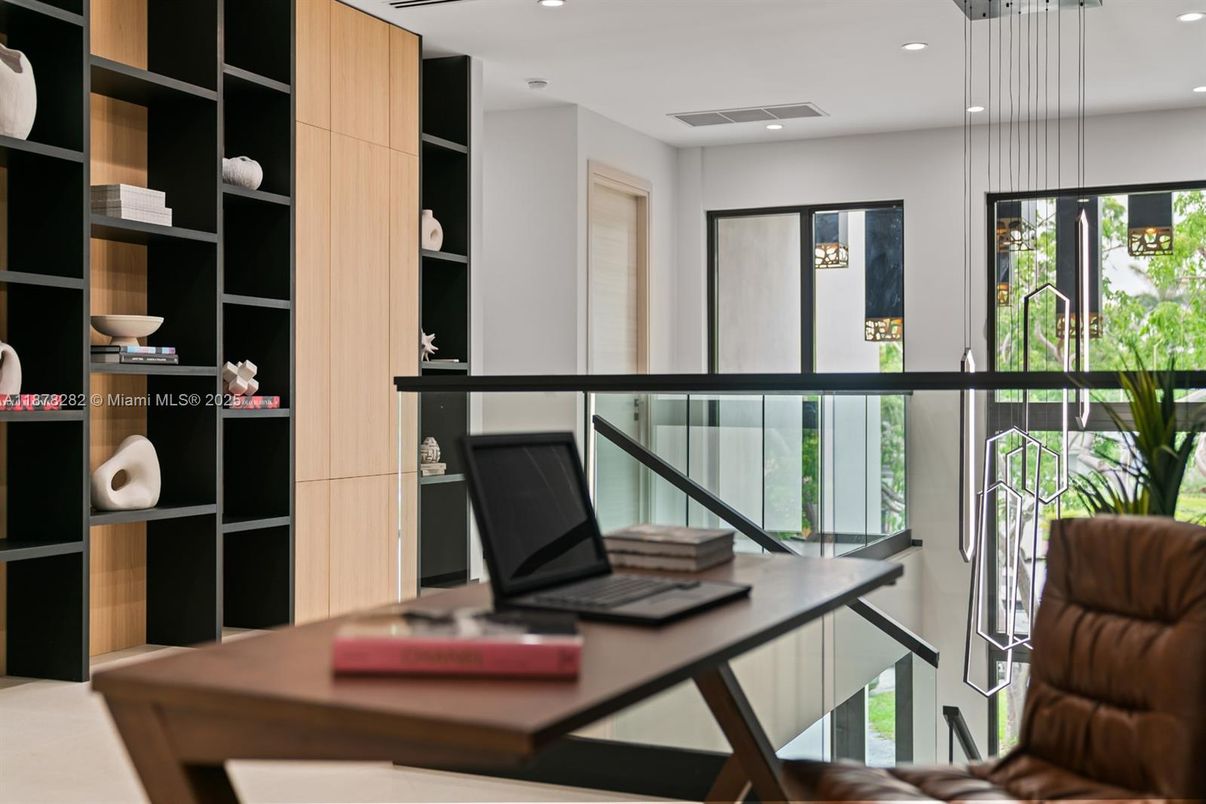 Home Office, Interior, Pendant Lights, Recessed Lighting