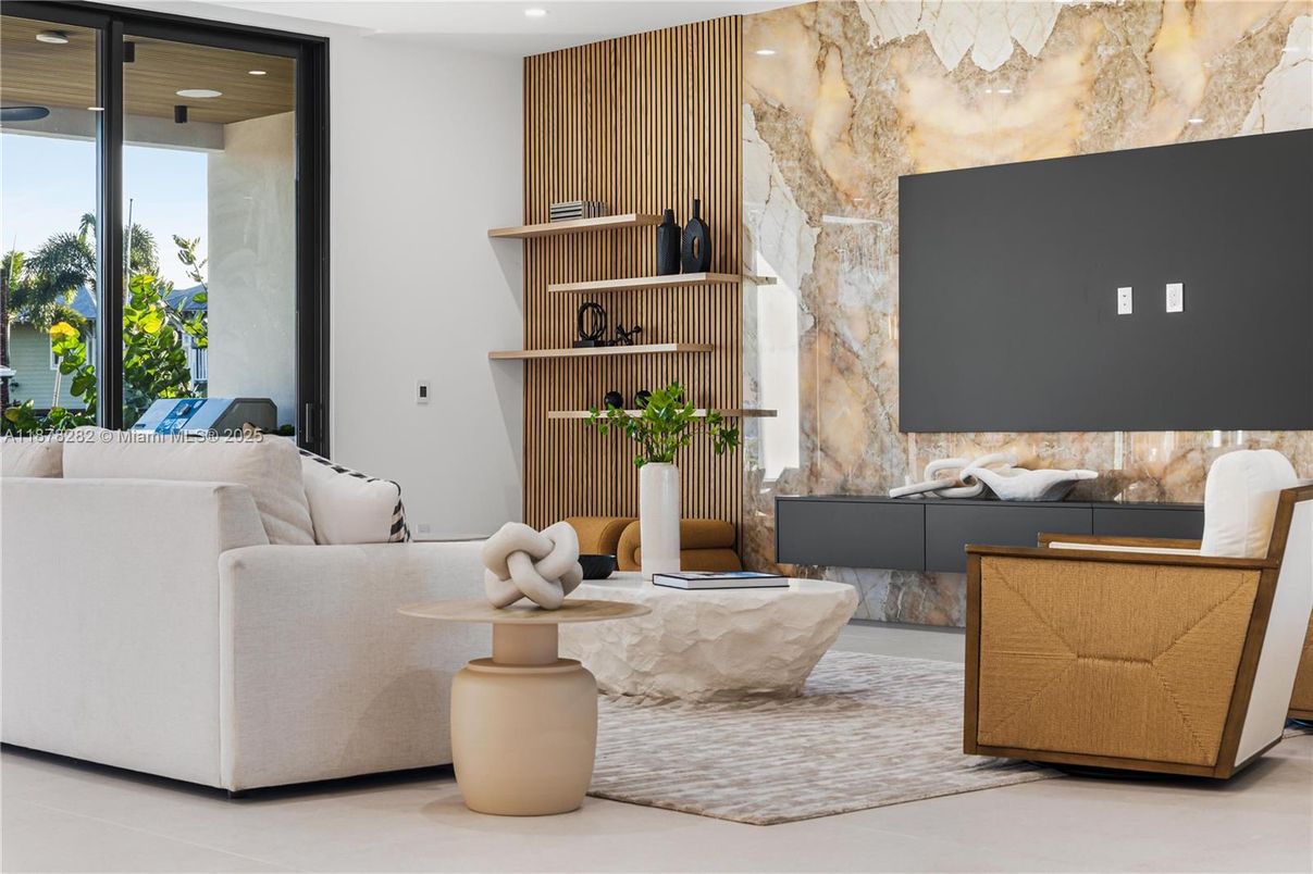 Interior, Living room, Recessed Lighting