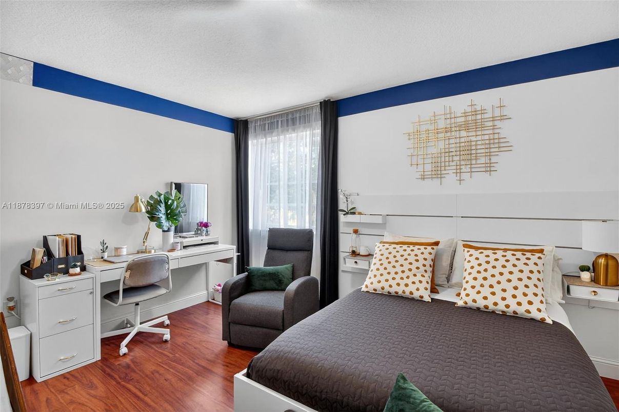 Bedroom, Home Office, Interior, Wood Texture Flooring