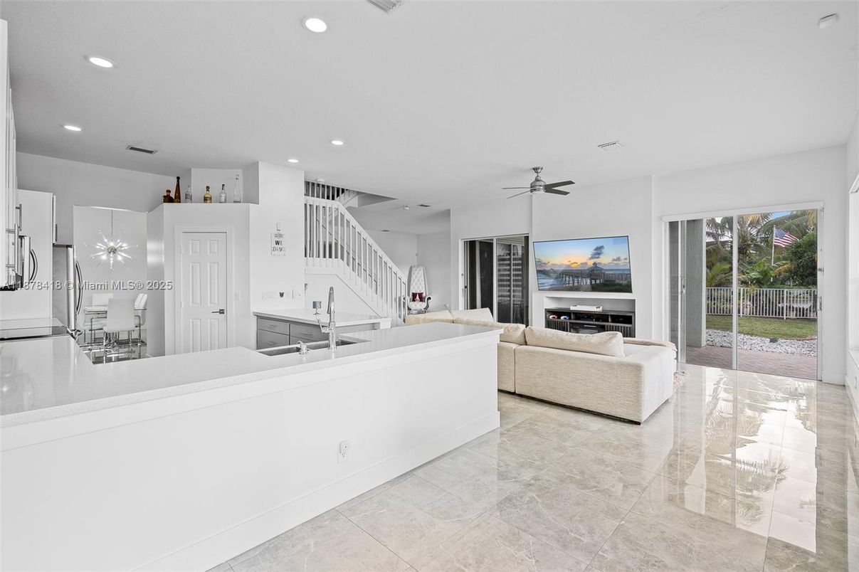 Interior, Living room, Recessed Lighting