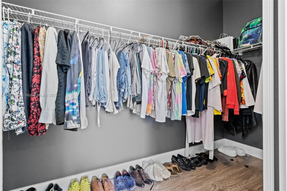 Interior, Walk-in Closets, Wood Texture Flooring