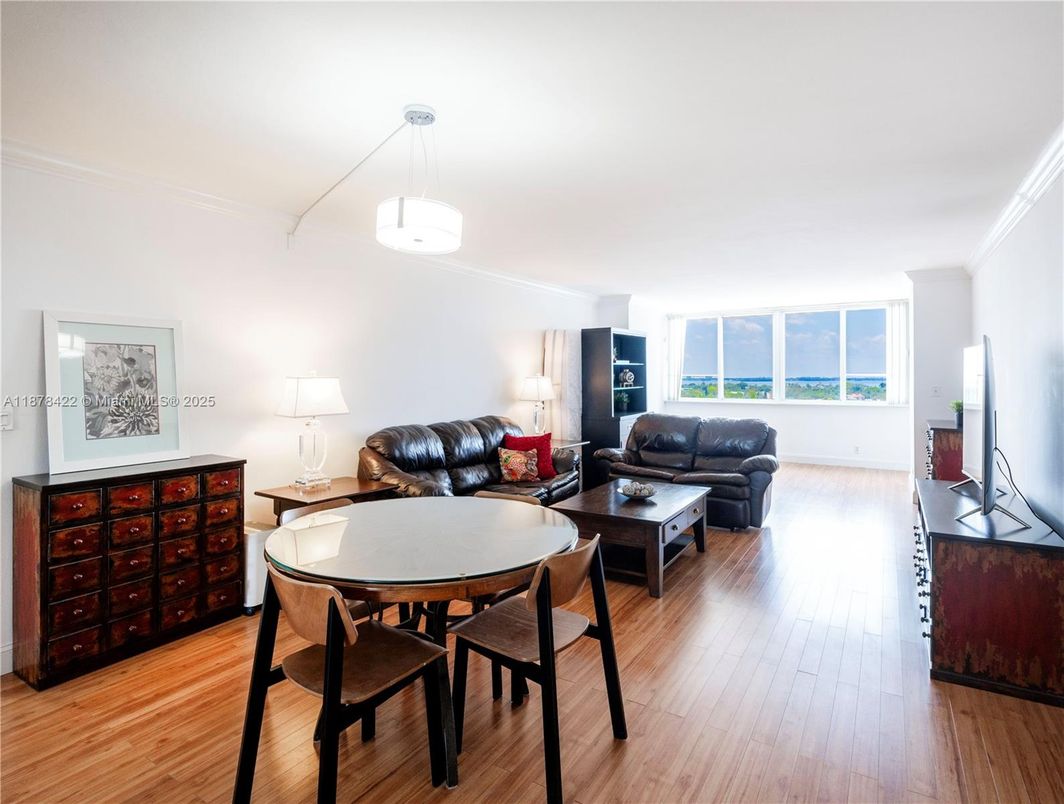 Dining room, Interior, Living room, Pendant Lights, Wood Texture Flooring