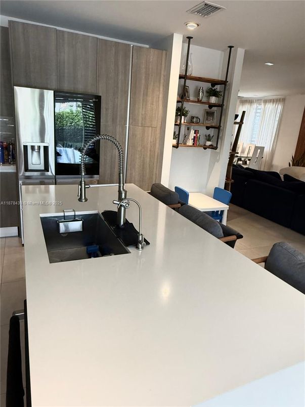 Interior, Kitchen, Living room, Recessed Lighting