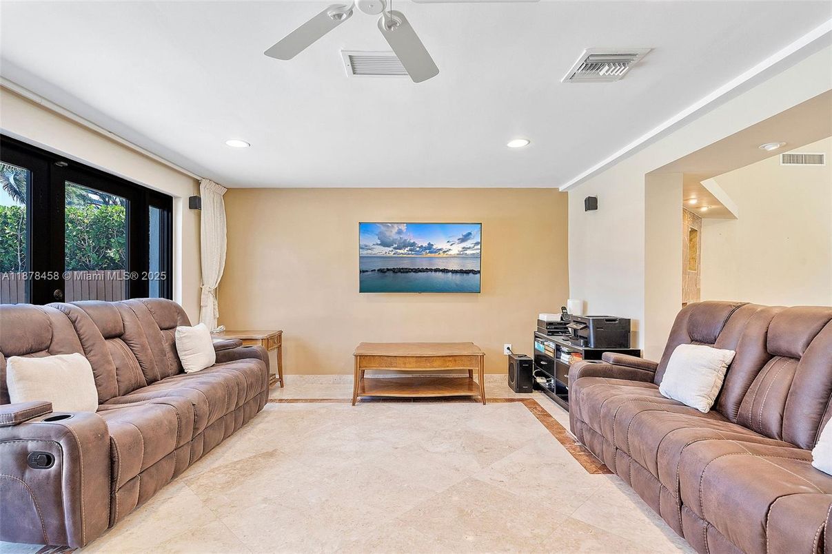 Interior, Living room, Recessed Lighting