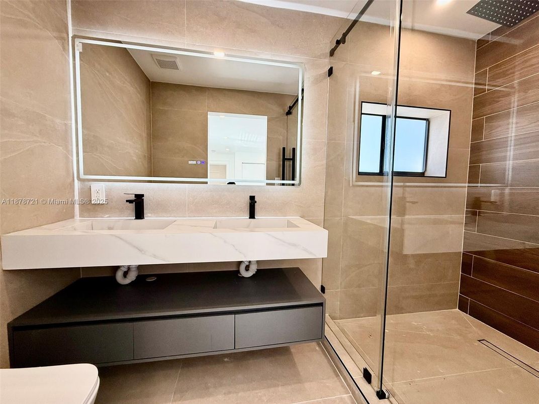 Bathroom, Glass Shower, Interior