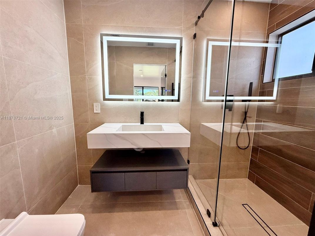 Bathroom, Glass Shower, Interior