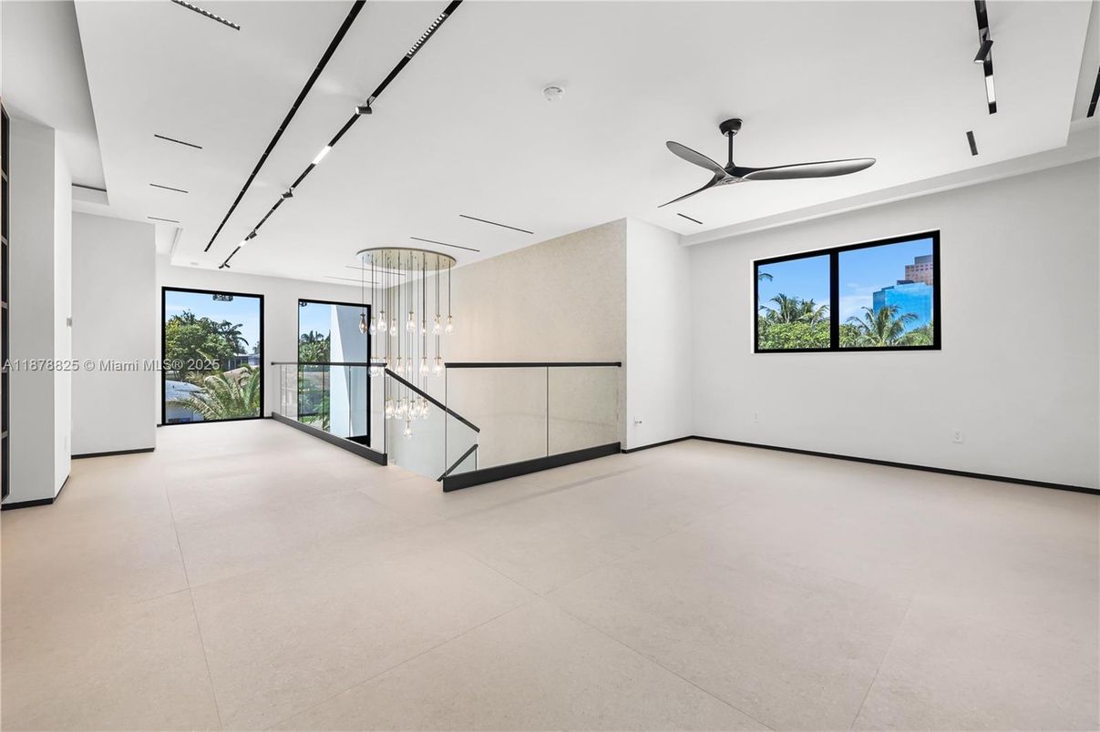 Empty room, Interior, Pendant Lights
