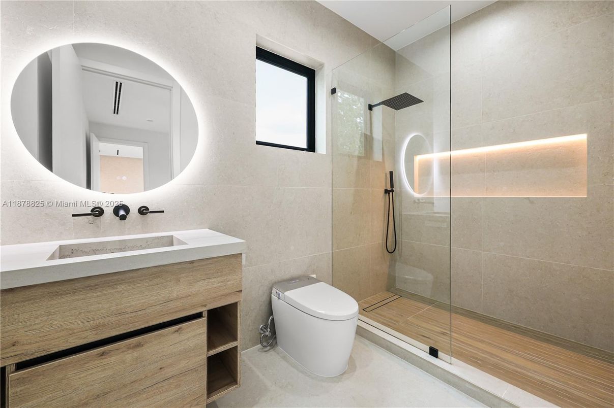 Bathroom, Glass Shower, Interior