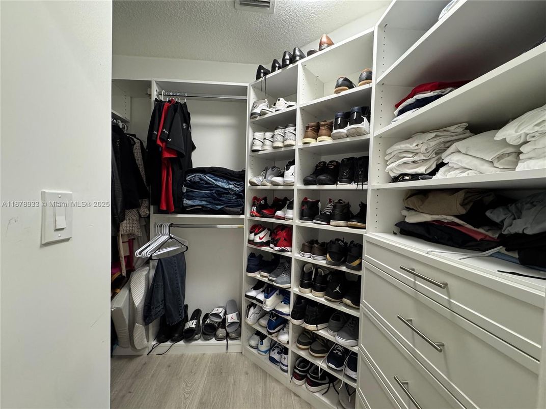 Interior, Walk-in Closets, Wood Texture Flooring