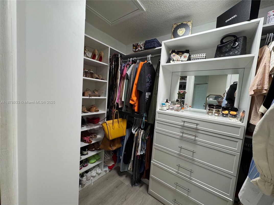 Interior, Walk-in Closets, Wood Texture Flooring