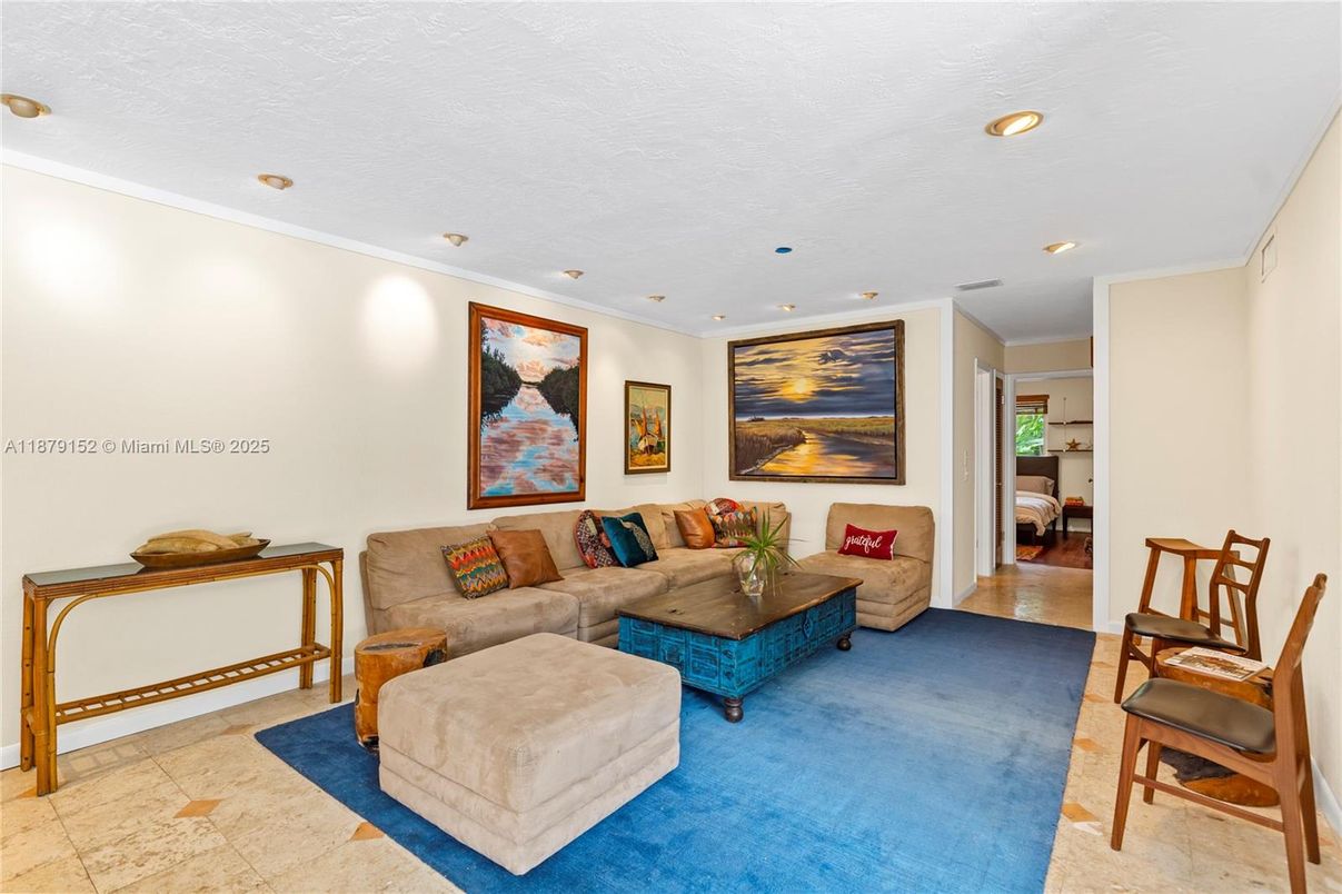Interior, Living room, Recessed Lighting
